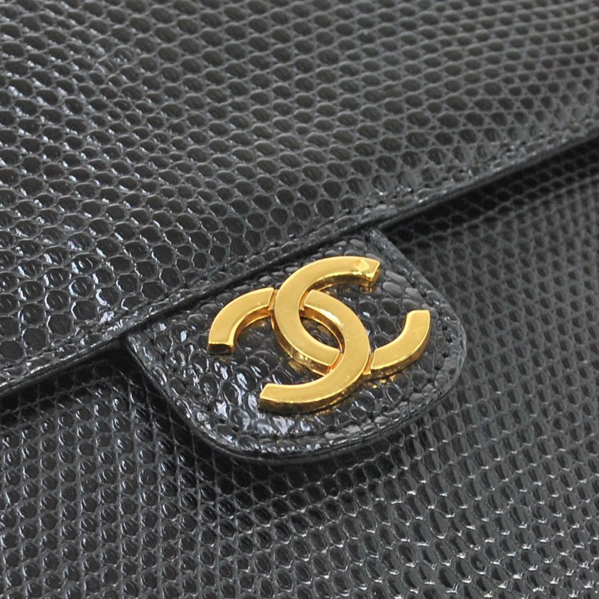Chanel RARE Black Lizard Gold Evening Flap Shoulder Bag

Lizard
Gold tone hardware
Date code
Made in France
Shoulder strap drop 15.5
