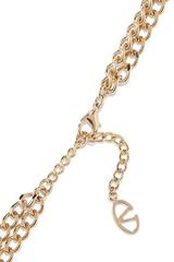 Valentino NEW & SOLD OUT Gold Multi Strand Bib Choker Statement Necklace in Box