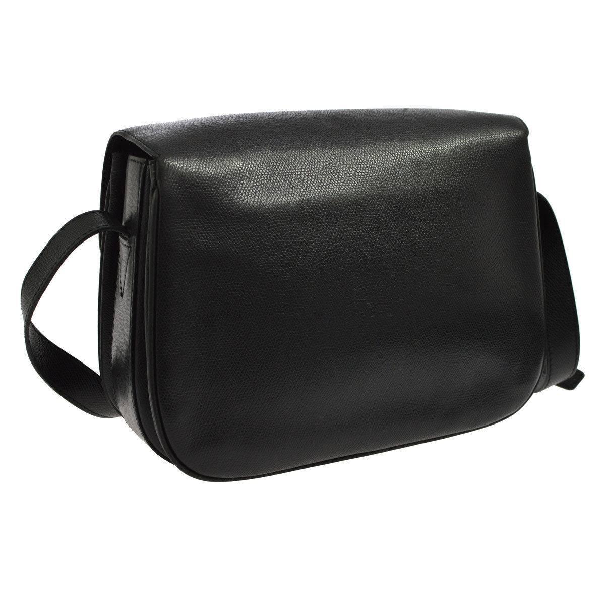 Women's Celine Black Leather Box Flap Bag