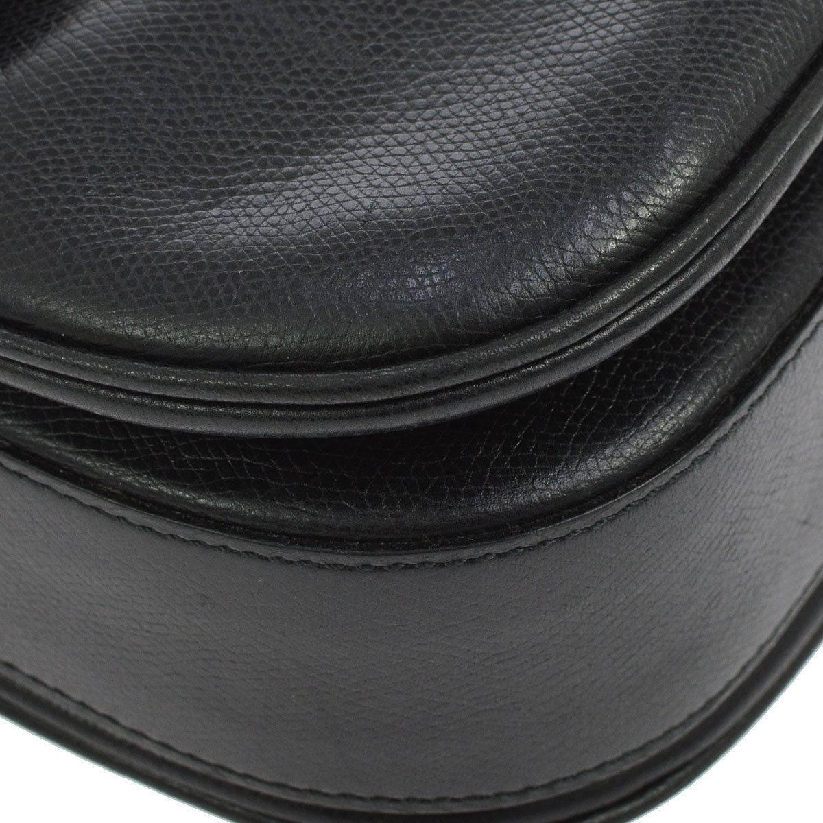 Celine Black Leather Box Flap Bag 1