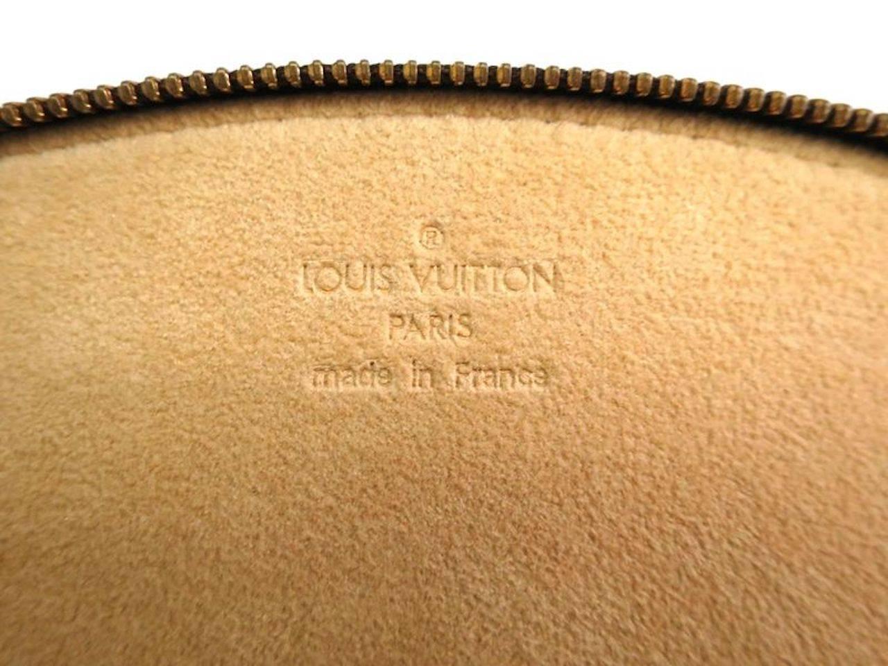 Women's or Men's Louis Vuitton Monogram Canvas Small Articles Men's Zip Pouch Travel Storage Bag 