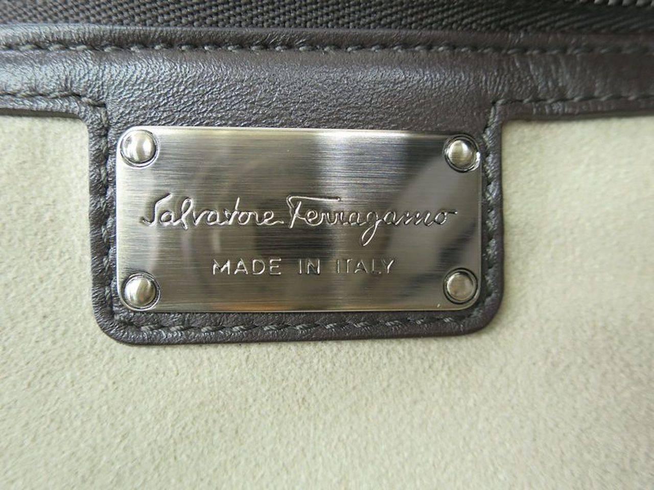 Women's Salvatore Ferragamo Multi Large Top Handle Weekend Travel Tote Shoulder Bag