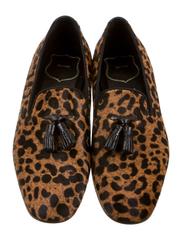 Tom Ford NEW & SOLD OUT Leopard Print Men's Loafers Flats Slippers Shoes in Box