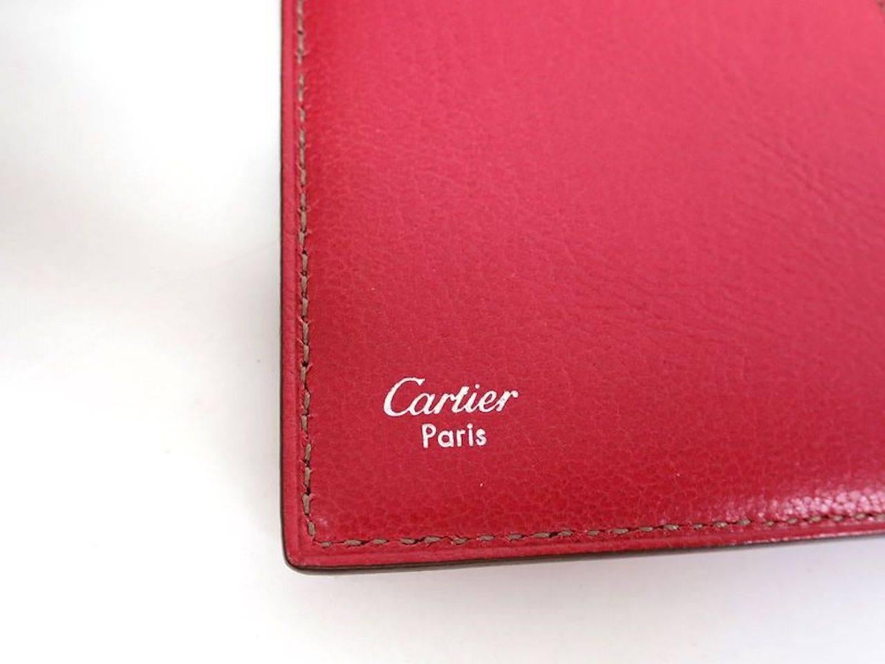 Cartier NEW Leather Silver Charm Agenda Travel Planner in Box 1