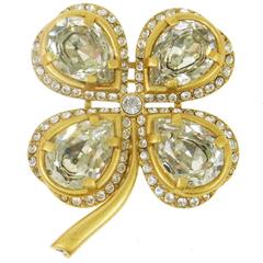 Chanel Vintage Rare Gold Jewel Brooch