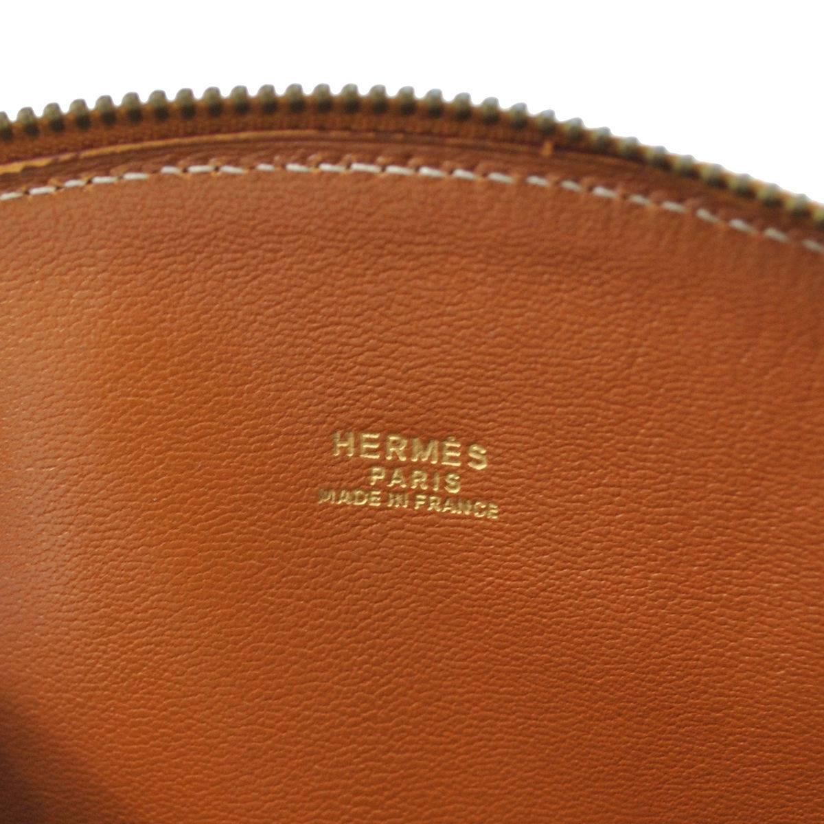 Hermes Rare Vintage Cognac Leather Bottom Flap Top Handle Satchel Bag 1