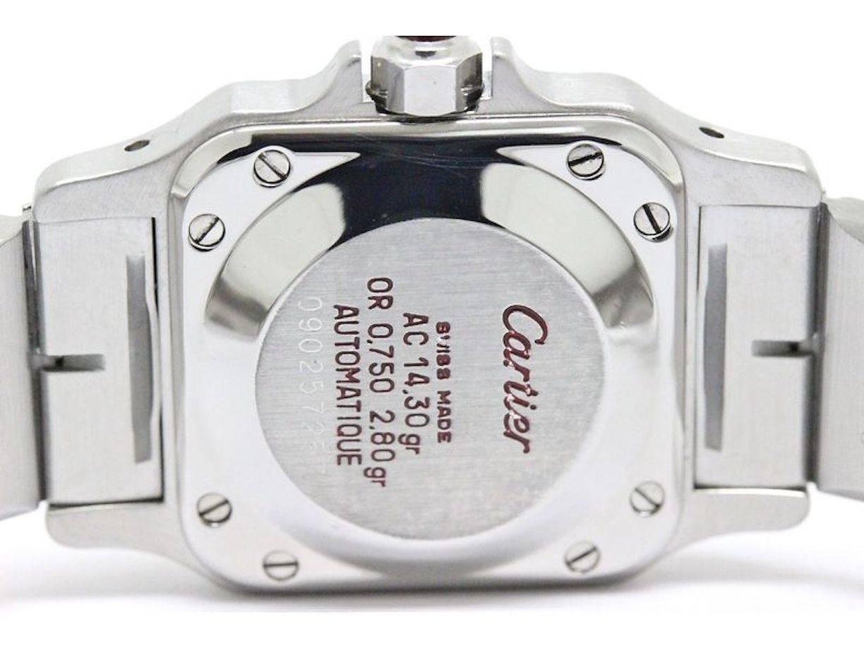 Cartier Stainless Steel Yellow Gold Accent Square Women's Wrist Watch 1