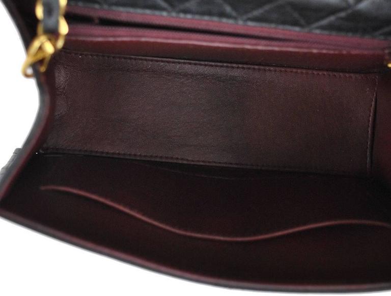 Chanel Vintage Black Lambskin Evening Gold Turnlock Kelly Box Flap Bag ...