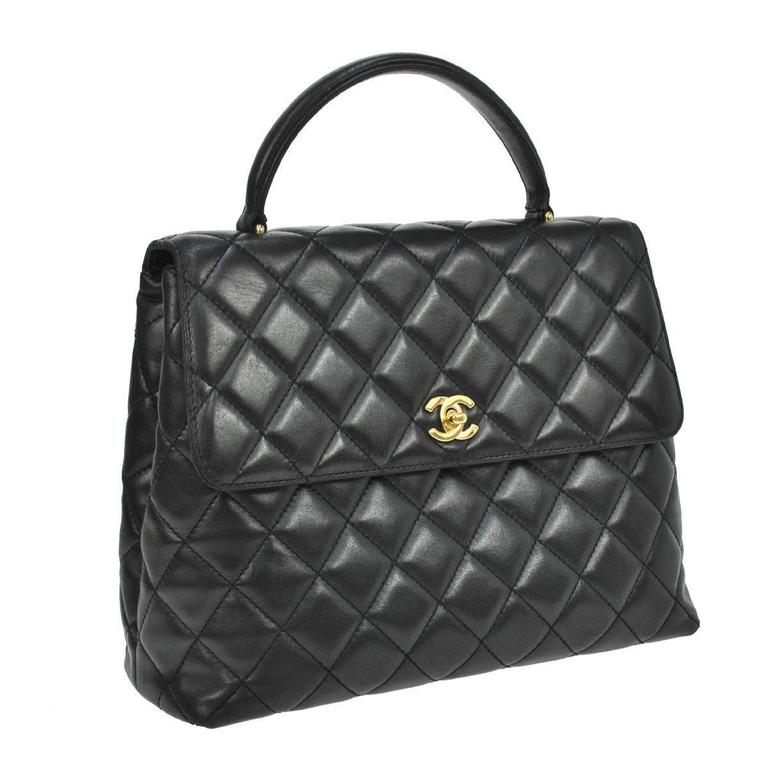 chanel vintage lambskin mini kelly flap bag