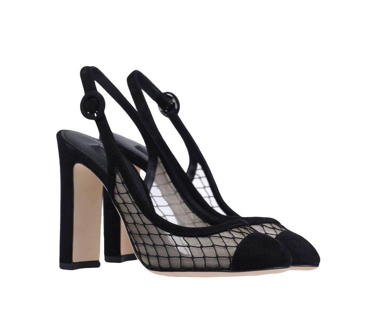 CURATOR'S NOTES

Dolce & Gabbana NEW & SOLD OUT Black Suede Mesh Heels Pumps in Box  

Size IT 36
Suede
Mesh
Adjustable buckle closure
Made in Italy
Heel height 4.25"
Includes original Dolce & Gabbana box