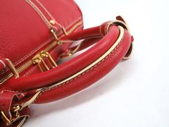 Louis Vuitton Leather Men's Women's Carryall Duffle Weekender Travel Handle Bag