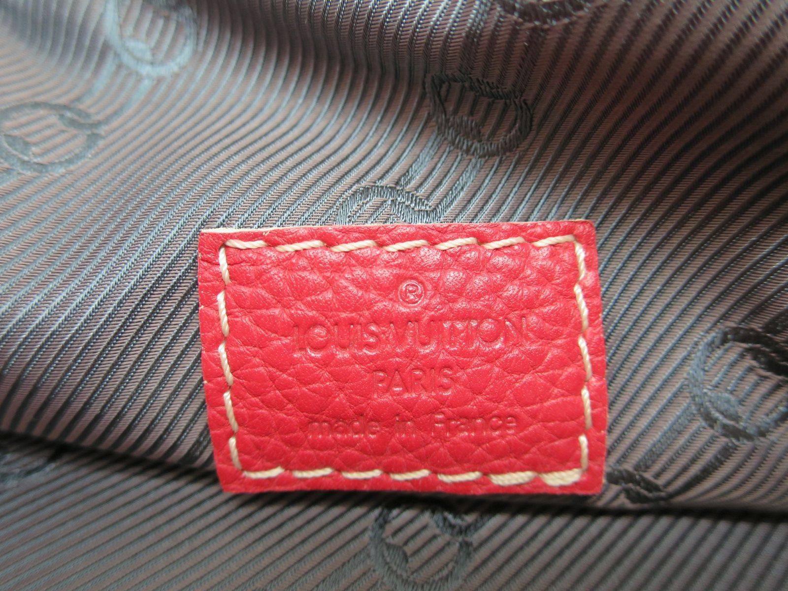 Louis Vuitton Leather Men's Women's Carryall Duffle Weekender Travel Handle Bag 1