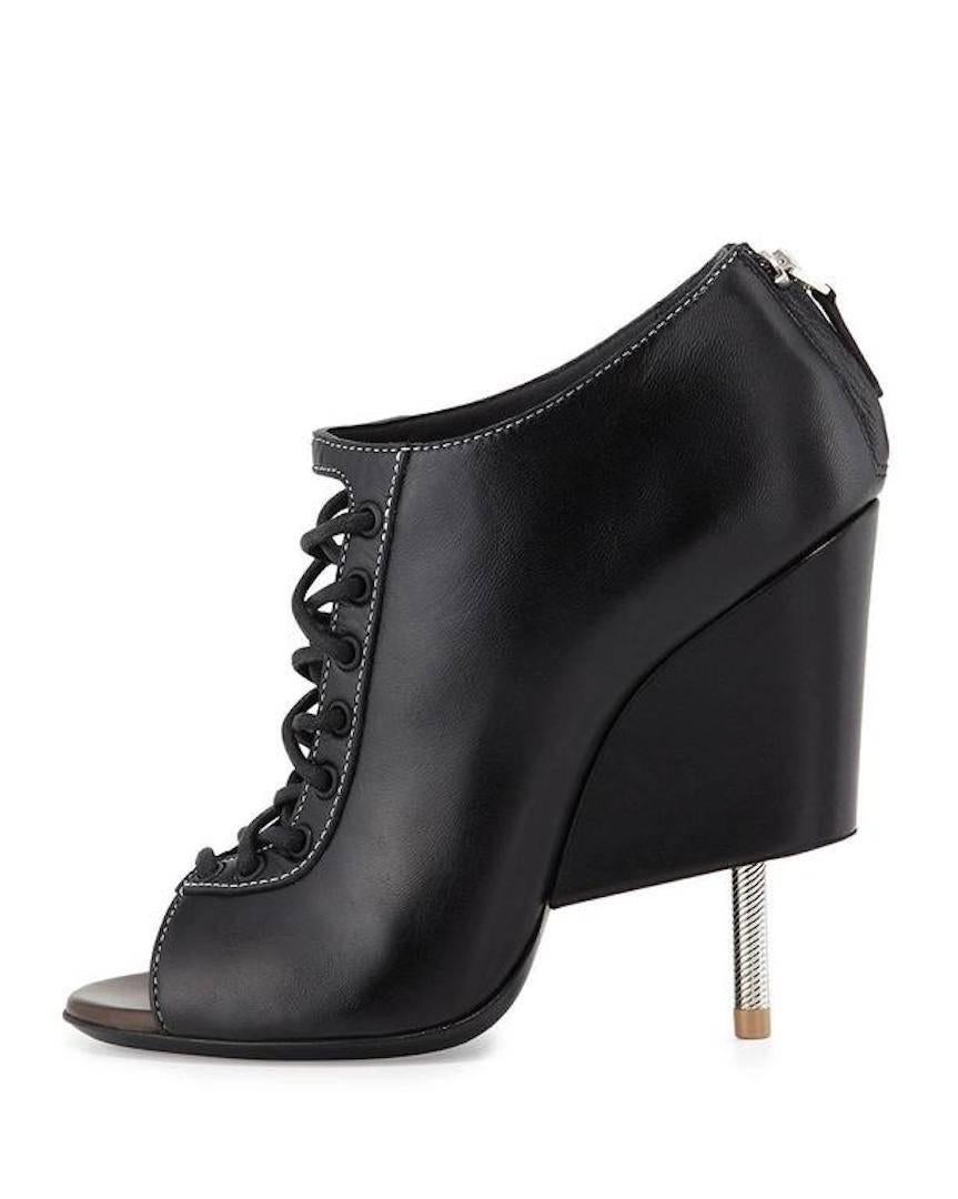 Women's Givenchy NEW & SOLD OUT Runway Black Leather Heels Ankle Booties in Box