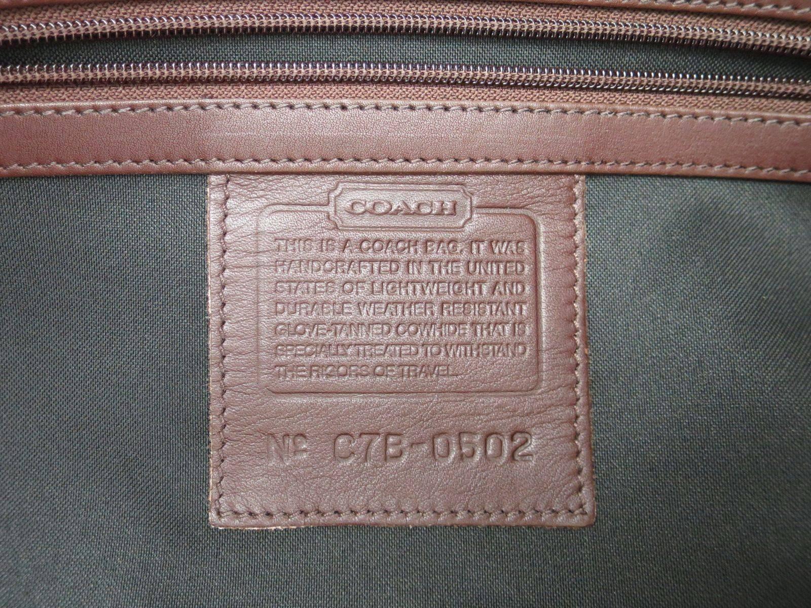 coach vintage duffle bag