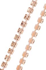 Maison Martin Margiela NEW Pink Gold Crystal Drape Choker Evening Necklace