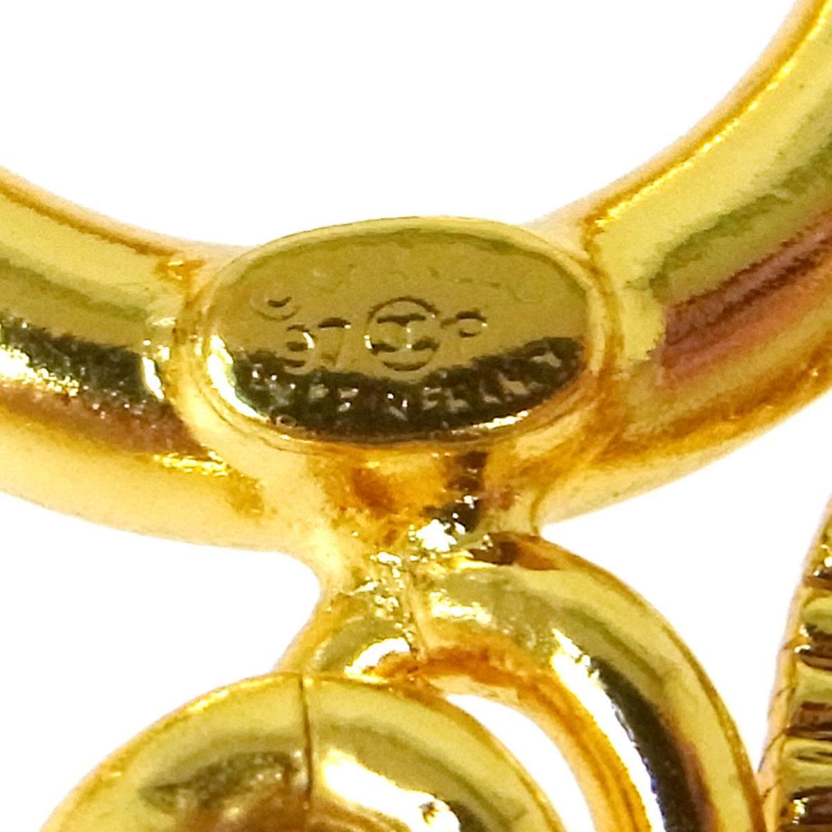 Chanel Vintage Gold Coin Charm Link Evening Cuff Bracelet 1