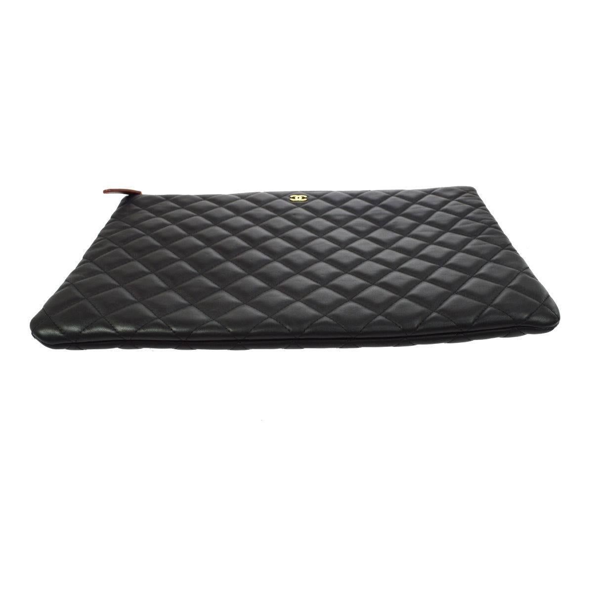 chanel laptop pouch