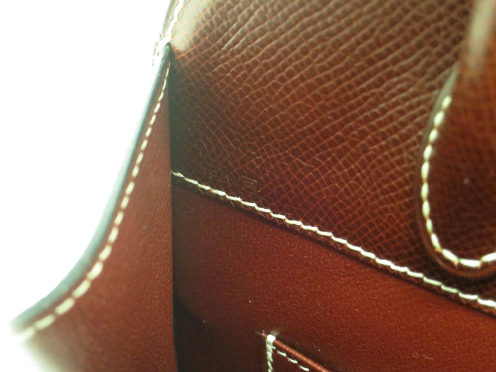 Hermes Leather Top Handle Satchel Tote Bag 1