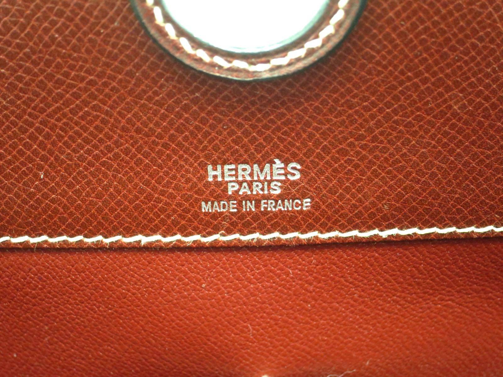 Women's Hermes Leather Top Handle Satchel Tote Bag