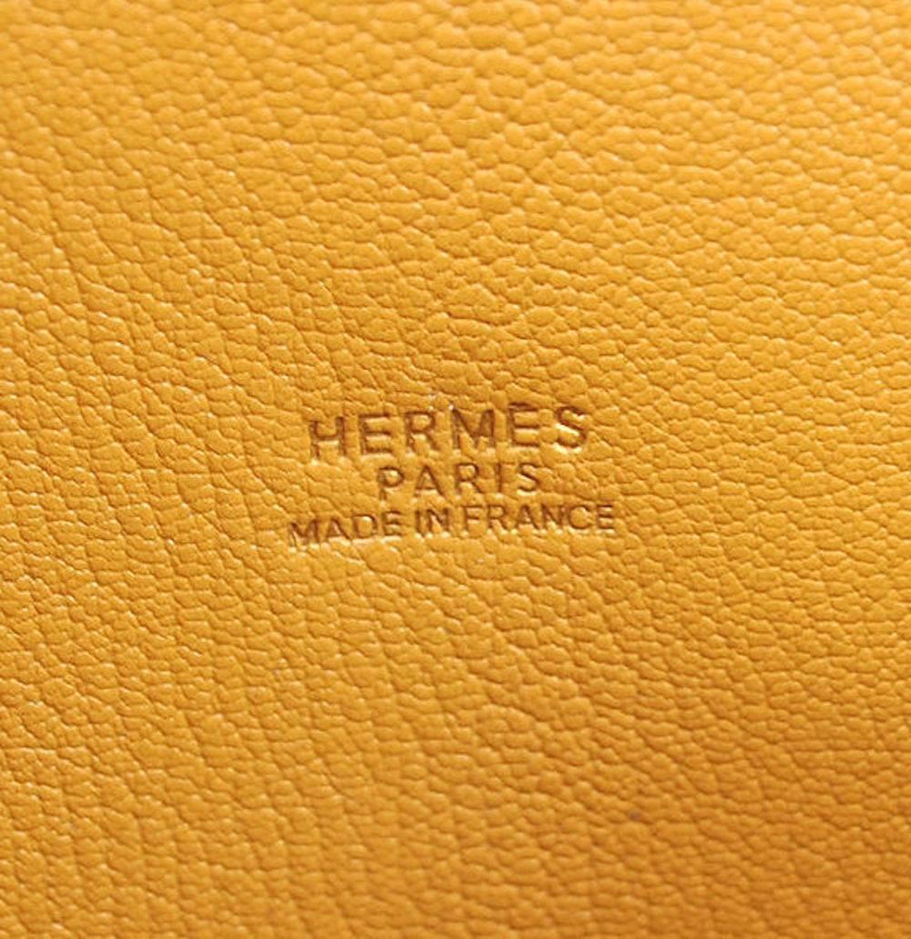 Hermes Cognac Leather Top Handle 