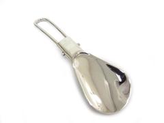 Gucci Silver Men's Women's Unisex Foldable Travel Shoe Horn in Box