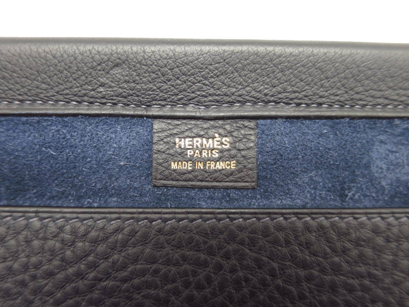 Hermes Leather Oversize Carryall Briefcase Travel Shopper Shoulder Tote Bag 1