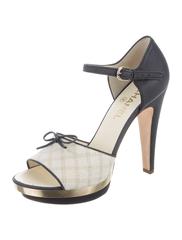 Chanel NEW & SOLD OUT Leather Tweed Bow Mary Jane Heels Pumps in Box