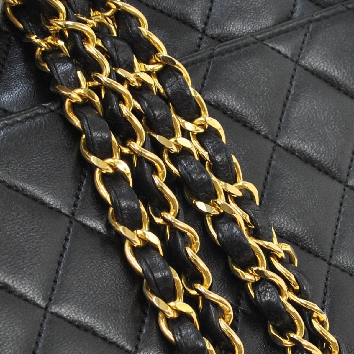 CURATOR'S NOTES

Chanel Vintage Lambskin Single Double Strap Evening Flap Shoulder Bag 

Lambskin
Gold tone hardware
Leather lining
Turnlock closure
Made in France
Date code 400148
Measures 9.5" W x 6.5" H x 2.5" D 
Double shoulder