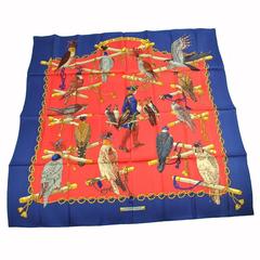 Hermes Vintage Multi Color Silk Scarf