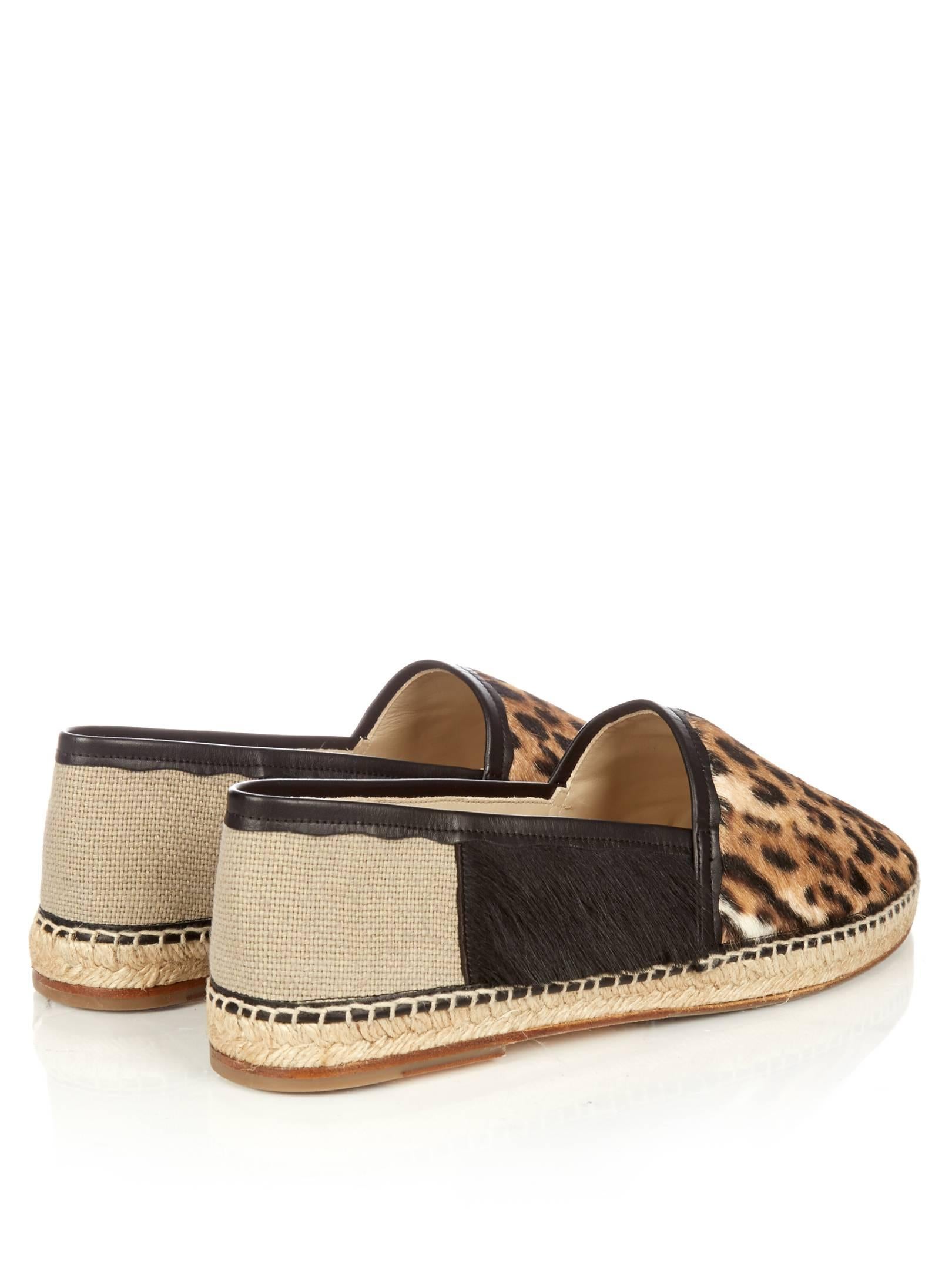 Dolce & Gabbana NEW Men's Black Tan Colorblock Calf Hair Loafers Slippers in Box 1