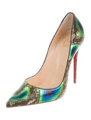 Christian Louboutin NEW SOLD OUT Rainbow Snakeskin Evening Pumps Heels in Box