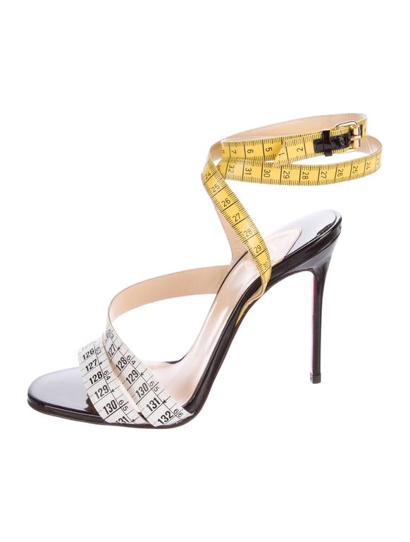 louboutin tape measure heels