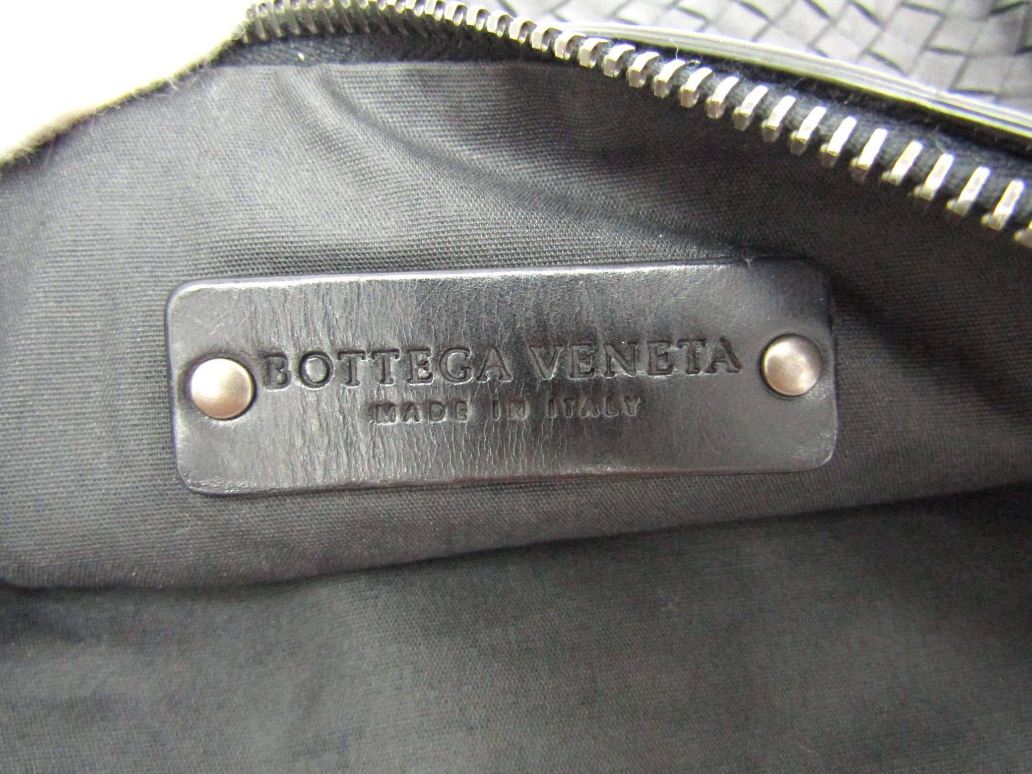 Bottega Veneta Black Leather Men's Women's Business iPad Carryall Travel Bag 3