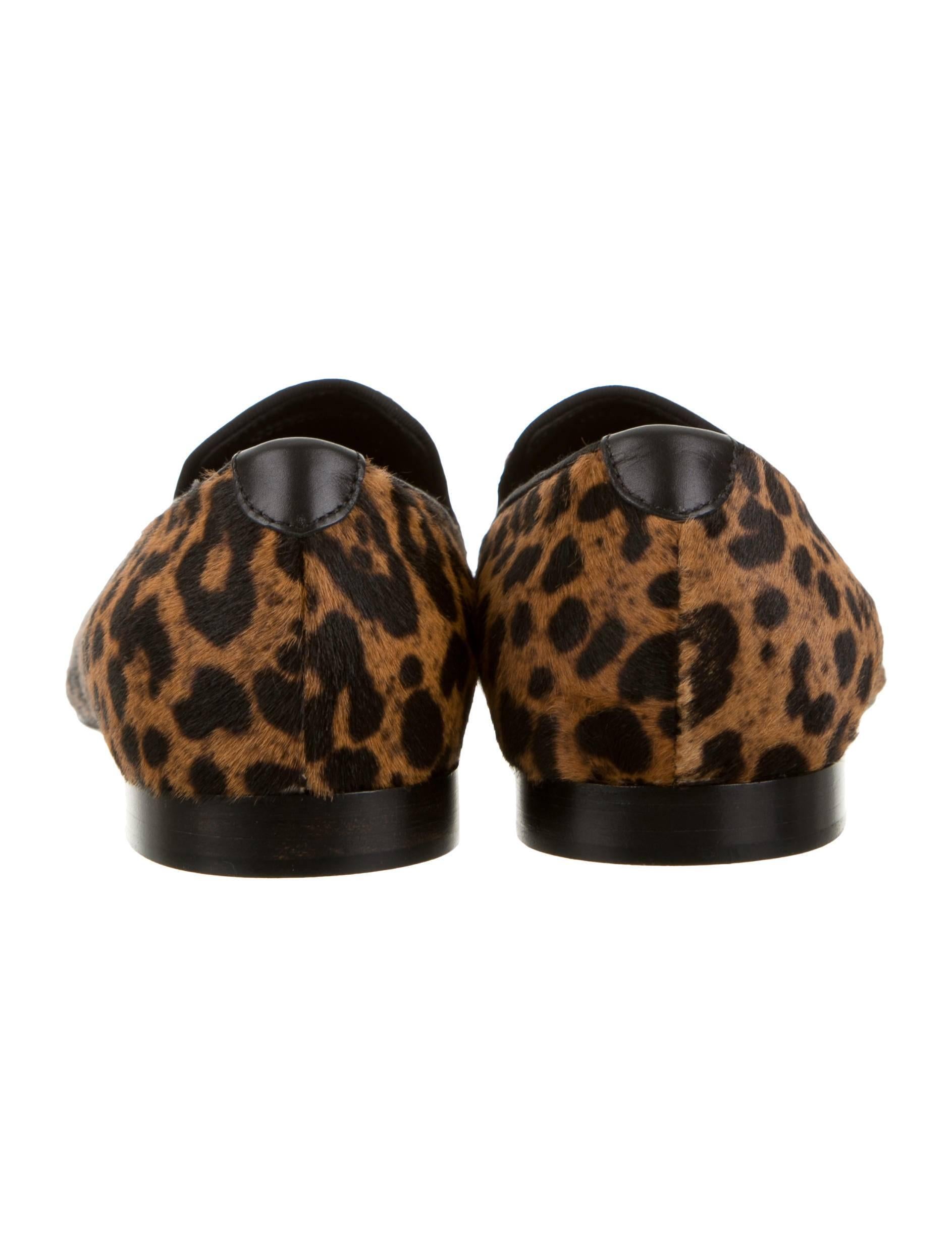 mens leopard print loafers