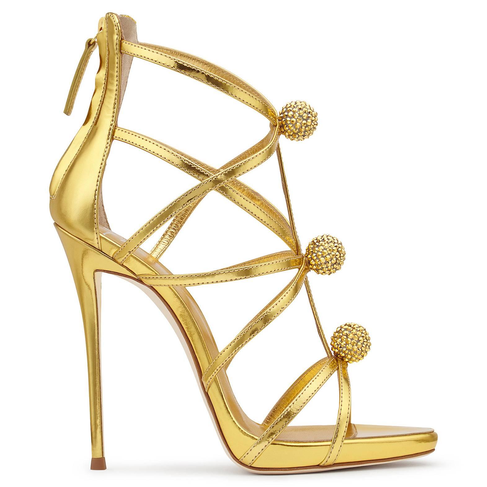 giuseppe gold heels
