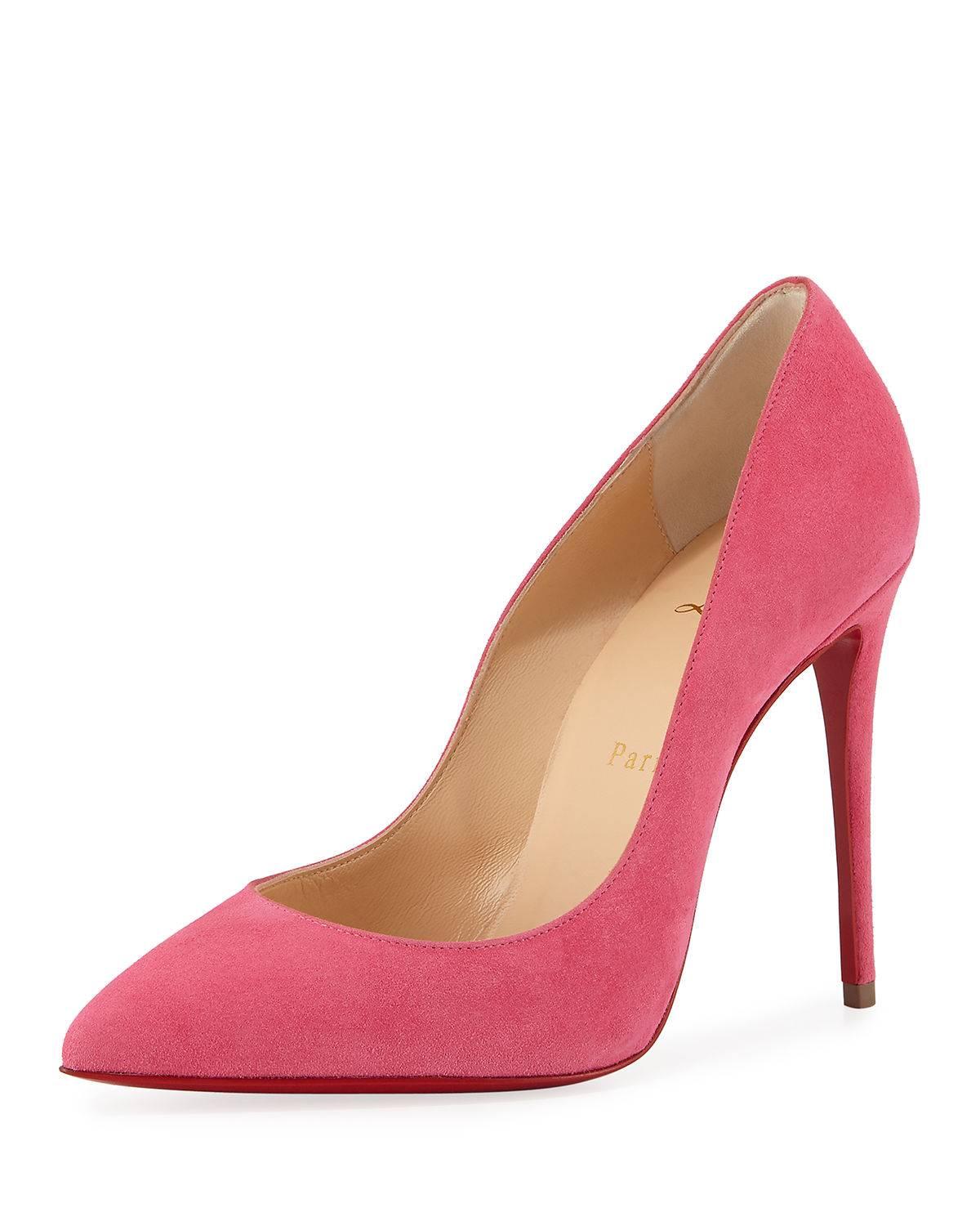 Christian Louboutin New Pink Suede Pigalle Follie High Heels Pumps in Box 
Size IT 36 
Suede
Slip on 
Made in Italy 
Heel height 4.3