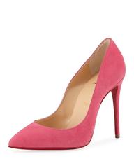 Christian Louboutin New Pink Suede Pigalle Follie High Heels Pumps in Box