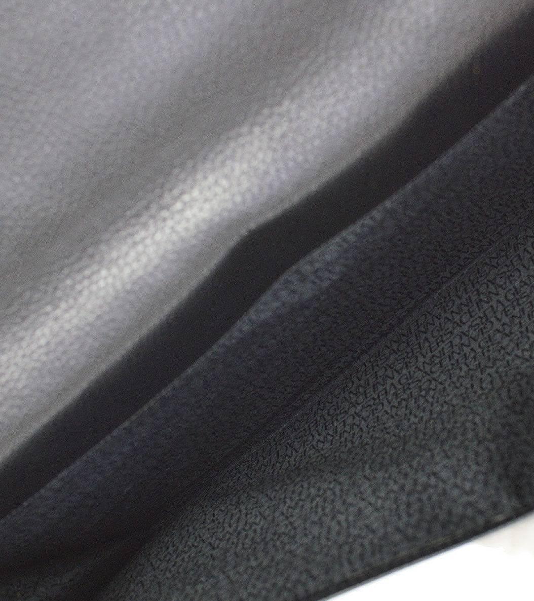 Versace Medusa Head Black Leather Envelope Evening Flap Clutch Bag with Key 1