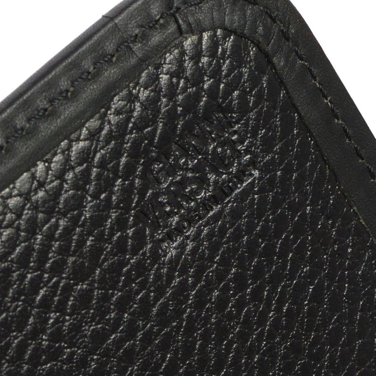 Versace Medusa Head Black Leather Envelope Evening Flap Clutch Bag with Key 2