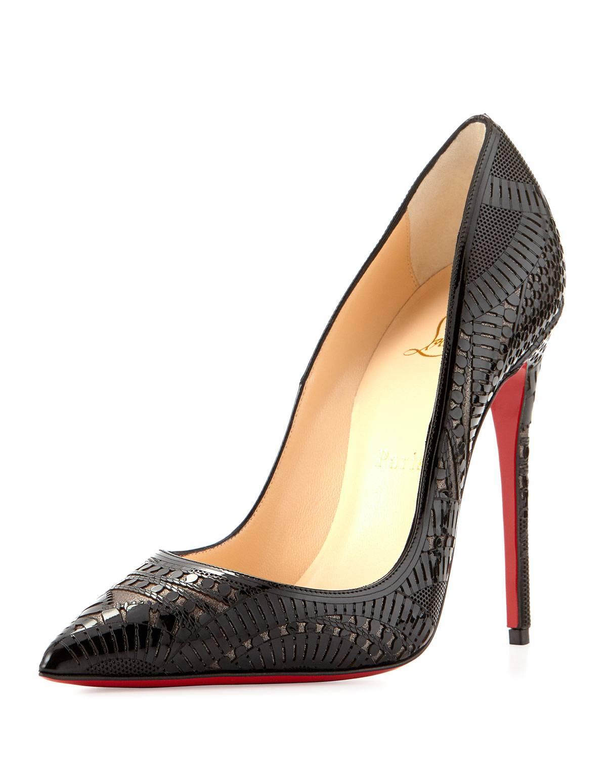 Christian Louboutin New Sold Out Black Patent So Kate Heels Pumps in Box In New Condition In Chicago, IL