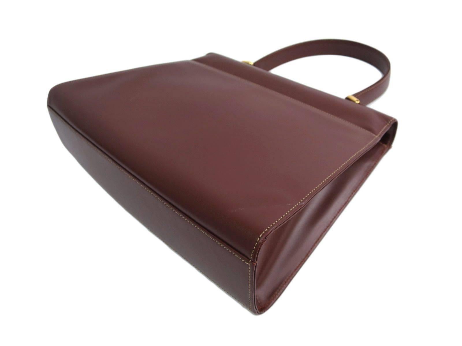 burgundy leather satchel