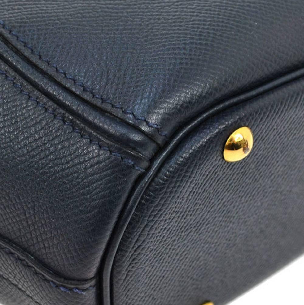 Hermes Leather Top Handle Satchel Bowling Shoulder Bag  1