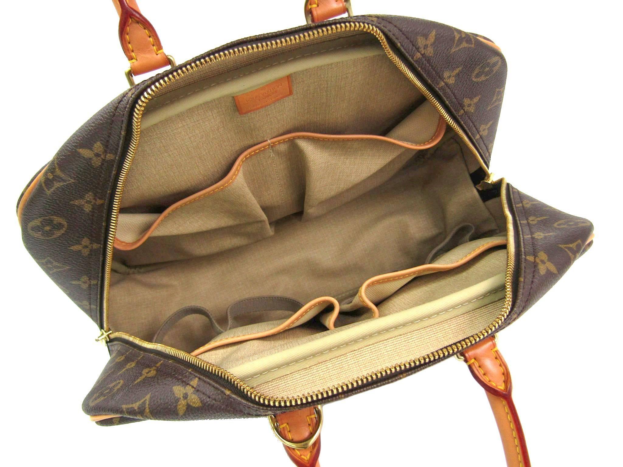  Louis Vuitton Monogram Men's Women's Carryall Travel Top Handle Satchel Bag 1