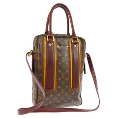 Louis Vuitton Limited Edition Mono Red Men's Top Handle Travel Tote Shoulder Bag