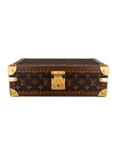 Louis Vuitton Monogram Men's Women's Watch Storage Travel Case with Keys