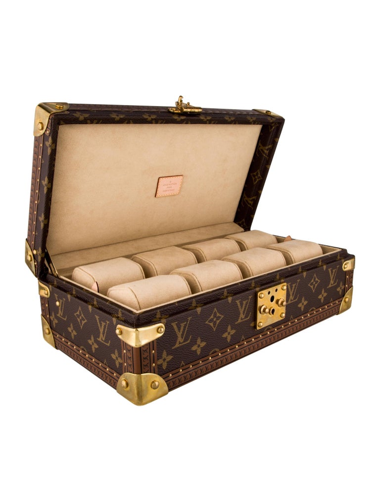 Louis Vuitton Monogram Men's Women's Watch Storage Travel Case