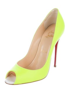 Christian Louboutin New Sold Out Neon Leather So Kate High Heels Pumps in Box