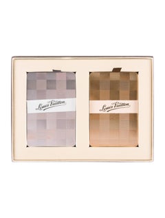Louis Vuitton New Set of Two 2-Piece Game Toys Poker Playing Cards in Box