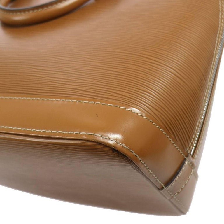 Louis Vuitton Cognac Leather Evening Top Handle Satchel Bag For Sale at ...