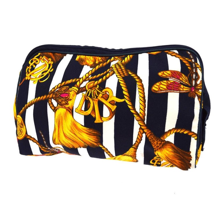 Christian Dior Black Gold "DIOR" Charm Travel Storage Jewelry Vanity